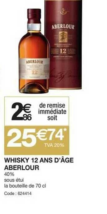 whisky 12 ans d'âge aberlour