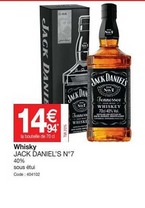 whisky jack daniel's n°7
