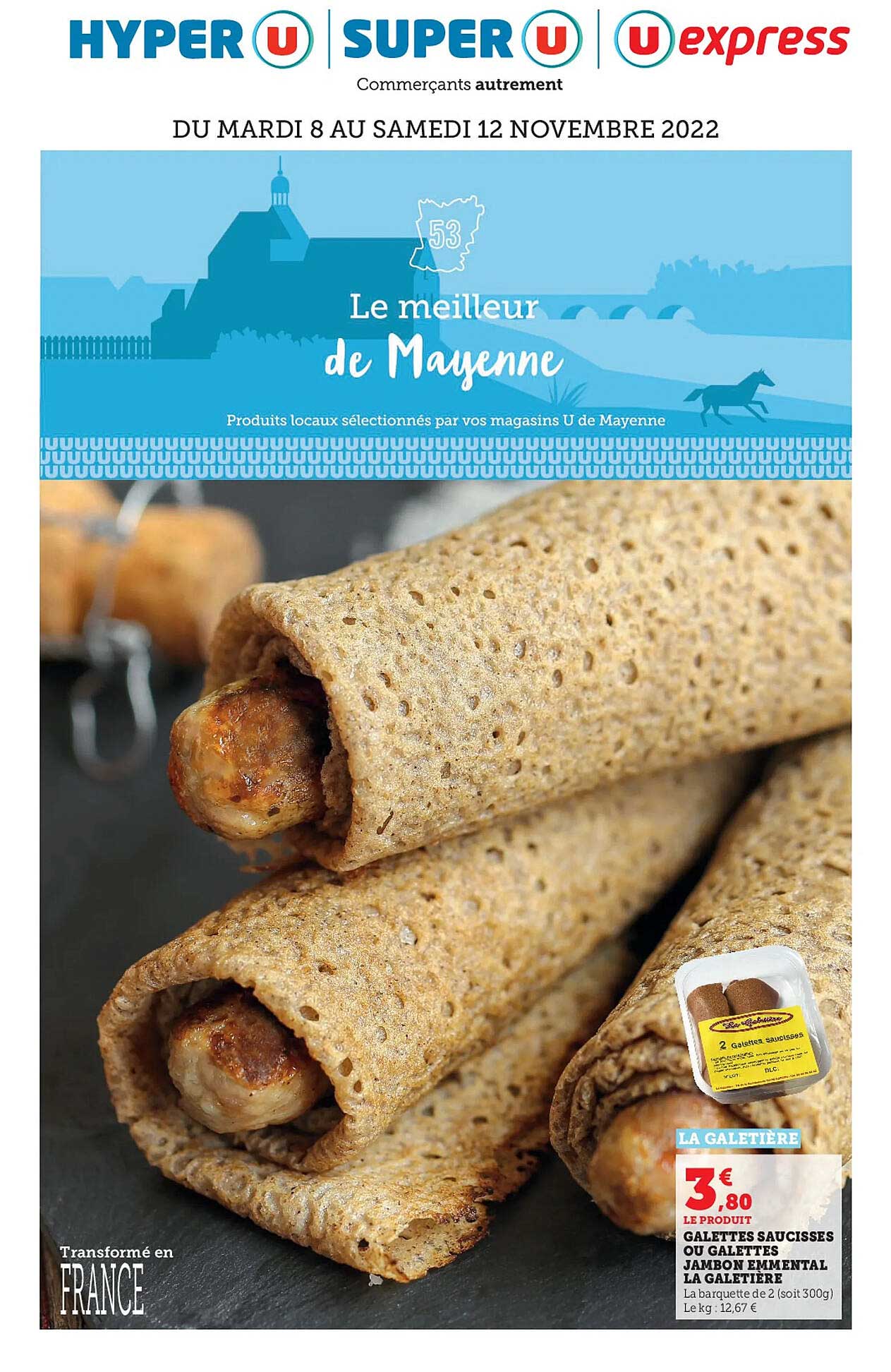 galettes saucisses ou galettes jambon emmental la galetière