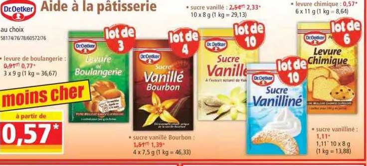 aide à la pâtisserie dr. oetker