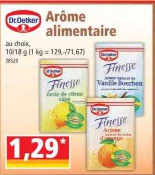 arôme alimentaire dr. oetker