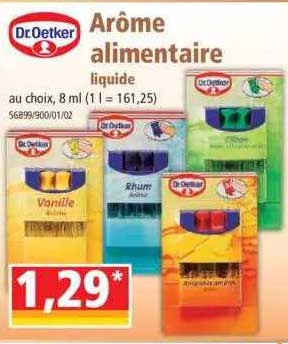 arôme alimentaire liquide dr. oetker