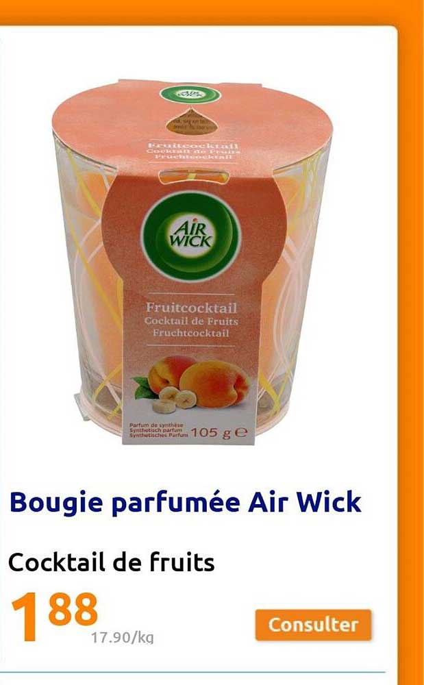 bougie parfumée air wick