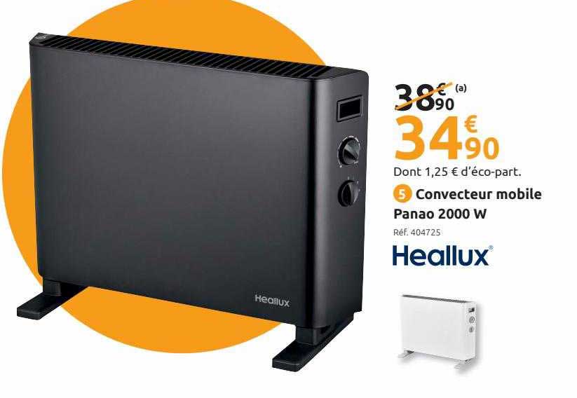 Convecteur Mobile Panao 2000 W Heallux