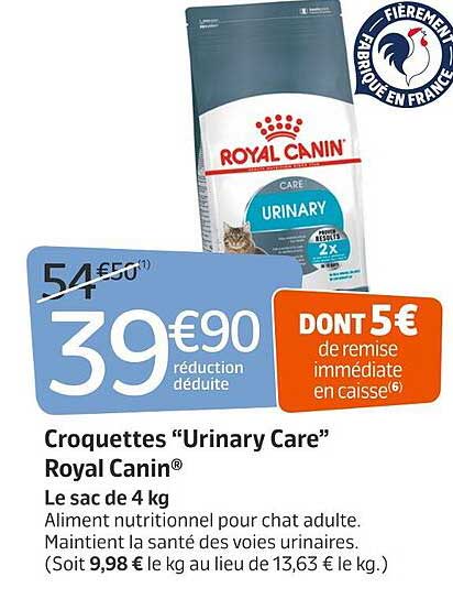 croquettes "urinary care" royal canin