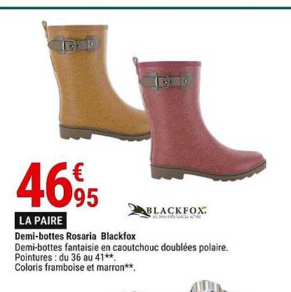 demi-bottes rosaria blackfox