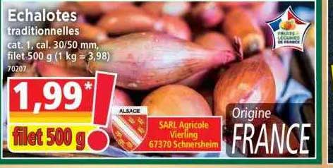 échalotes traditionnelles