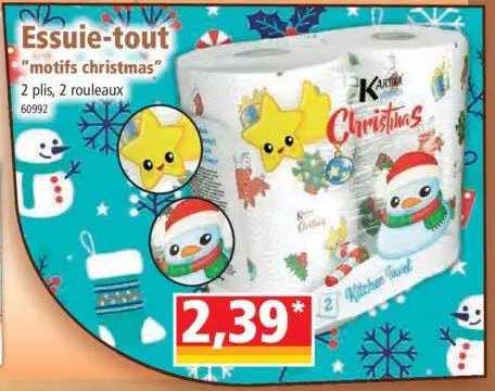 essuie-tout "motifs christmas"