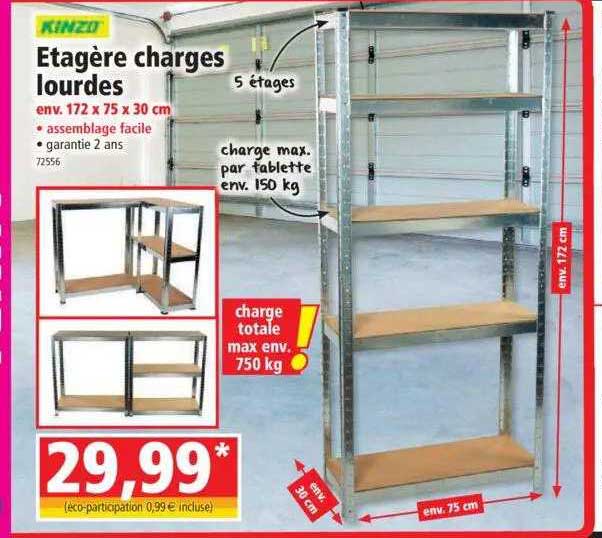 étagère charges lourdes kinzd