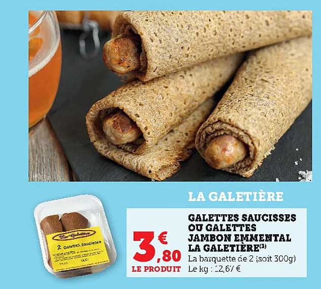 galettes saucisses ou galettes jambon emmental la galetière