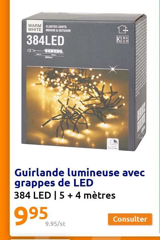 Guirlande Lumineuse Avec Grappes De Led