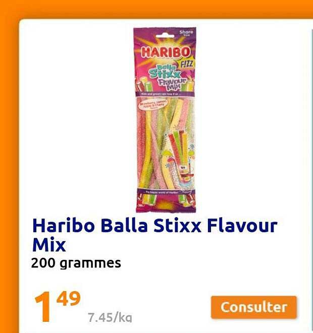 haribo balla stixx flavour mix