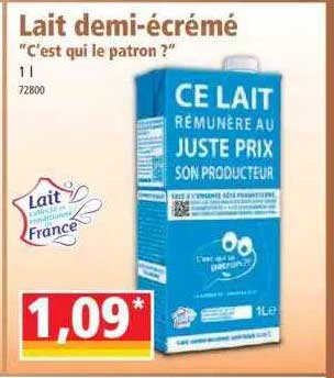 lait demi-écrémé "c'est qui le patron?"