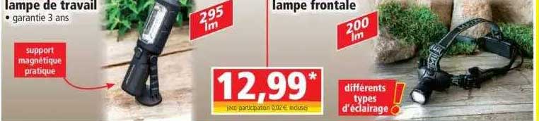 lampe de travail, lampe frontale