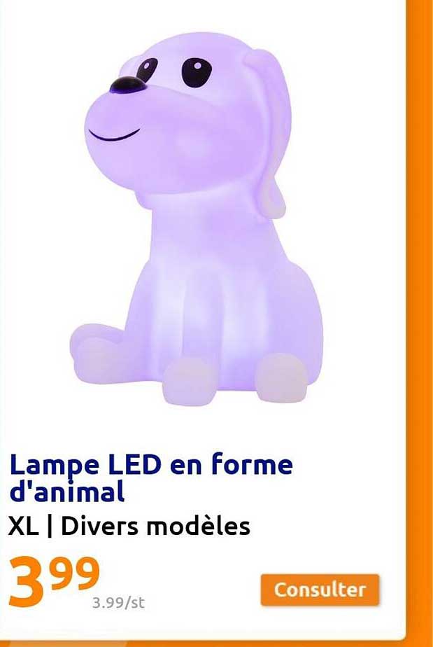 lampe led en forme d'animal