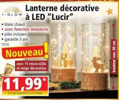 lanterne décorative à led "lucir" i-glow