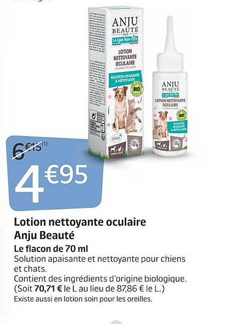 lotion nettoyante oculaire anju beauté