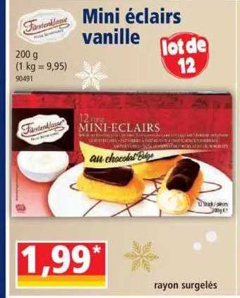 Mini éclairs Vanille