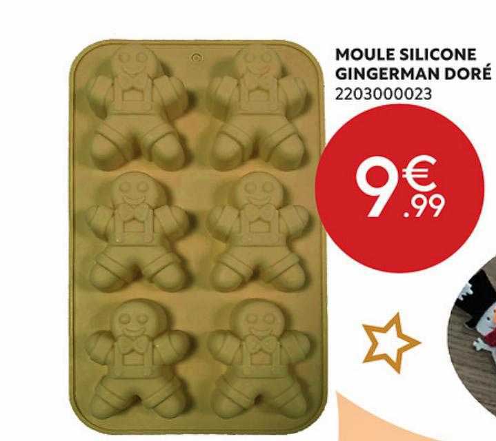Moule Silicone Gingerman Doré