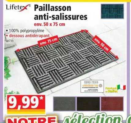 paillasson antisalissures lifetex