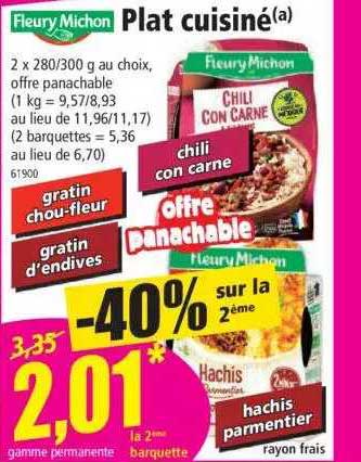 plat cuisiné fleury michon