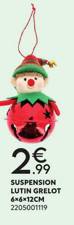 suspension lutin grelot