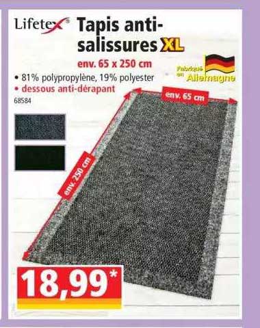 tapis antisalissures xl lifetex