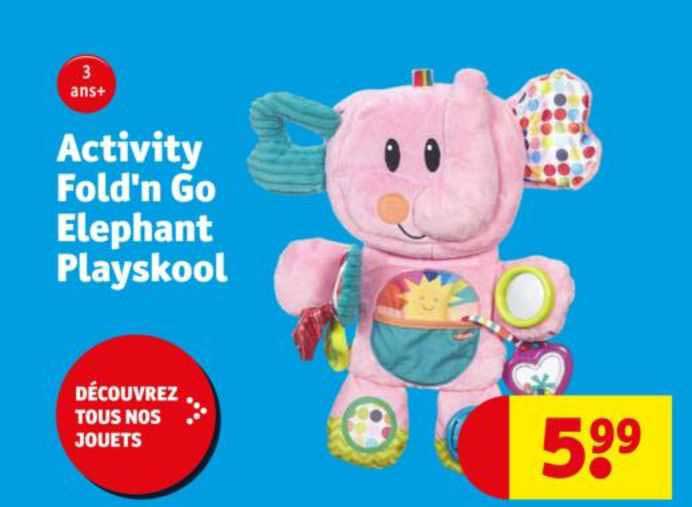 activity fold'n go éléphant playskool