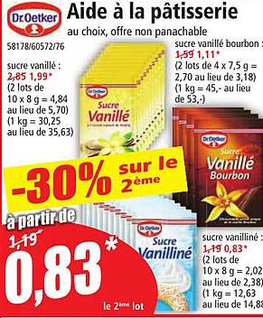 aide à la pâtisserie dr.oetker