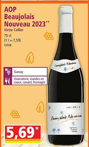 aop beaujolais nouveau 2023 victor cellier
