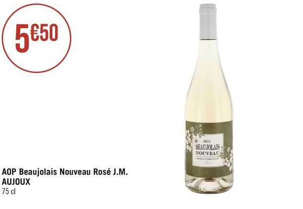 aop beaujolais nouveau rosé j.m. aujoux