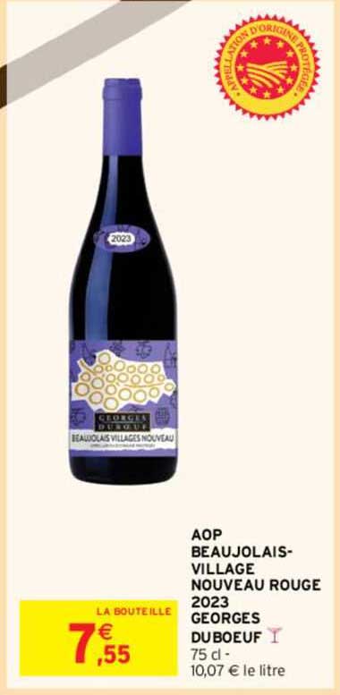 aop beaujolais-village nouveau rouge 2023 georges duboeuf