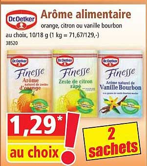 arôme alimentaire dr.oetker