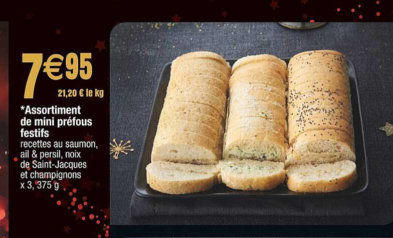 assortiment de mini préfous festifs