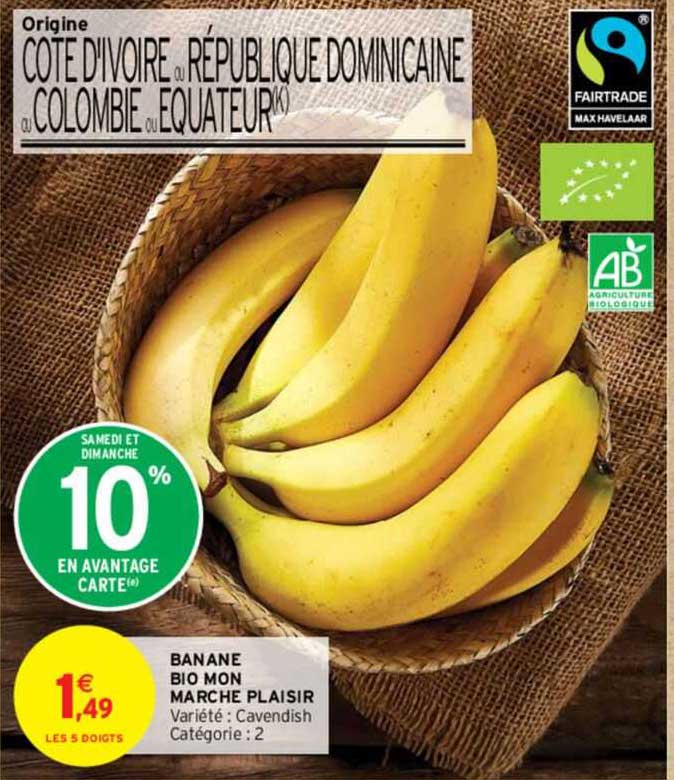 banane bio mon marche plaisir