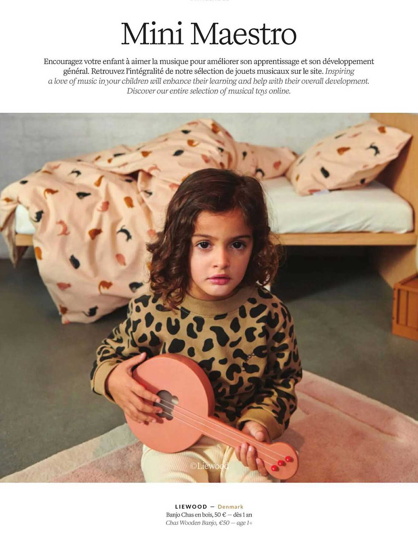 banjo chas en bois - liewood