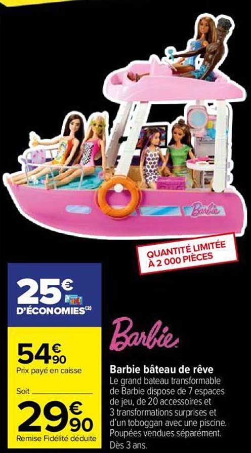 barbie bateau de rêve