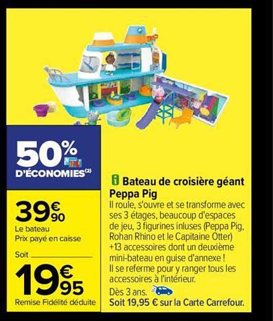 bateau de croisière géant peppa pig