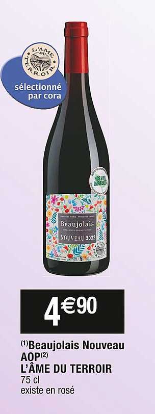 beaujolais nouveau aop l'âme du terroir