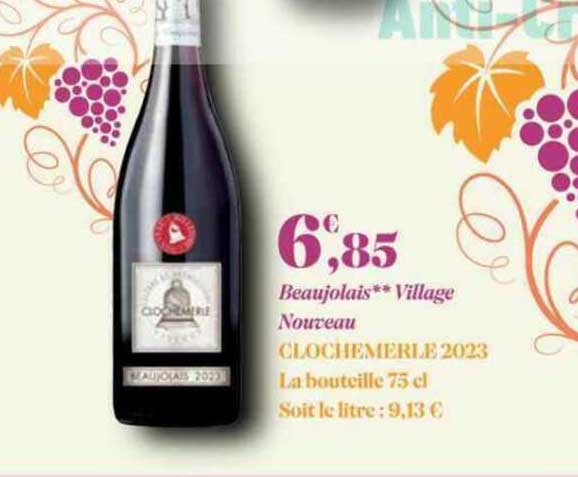 beaujolais village nouveau clochemerle 2023