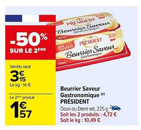 Beurrier Saveur Gastronomique Président