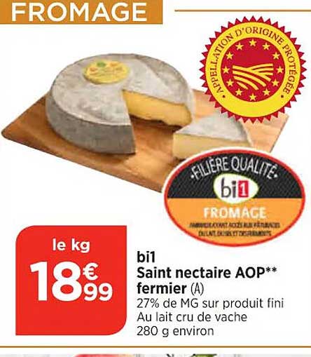 bi1 saint nectaire aop fermier