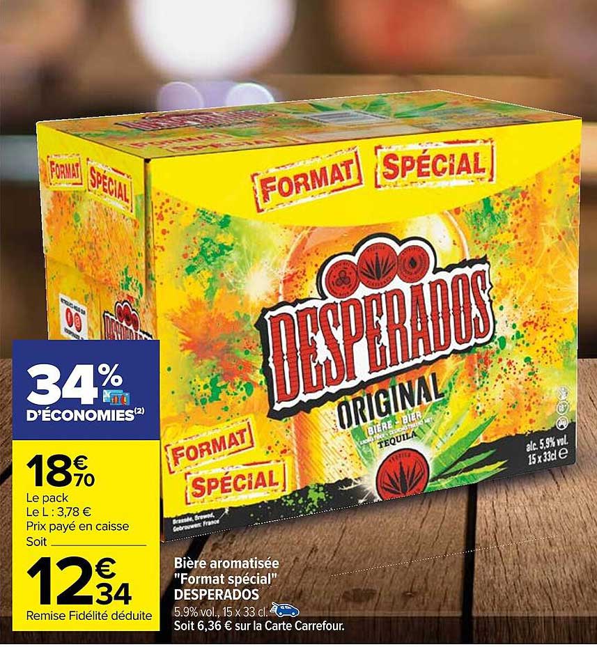 bière aromatisée "format spécial" desperados