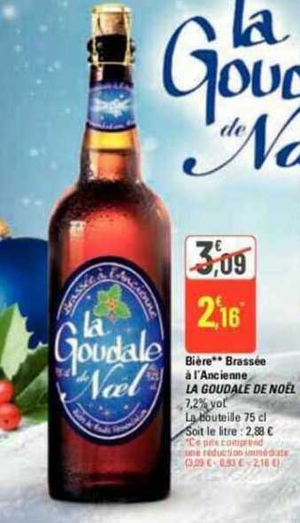 bière brassée à l'ancienne la goudale de noël