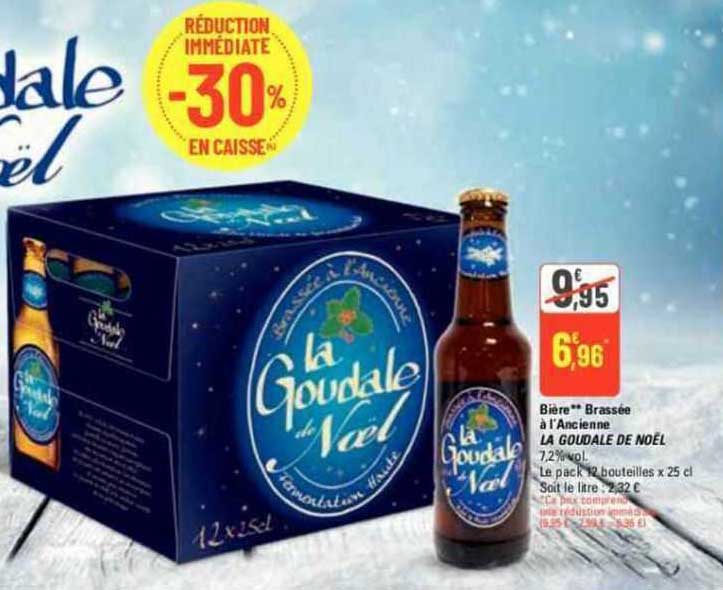 bière brassée à l'ancienne la goudale de noël