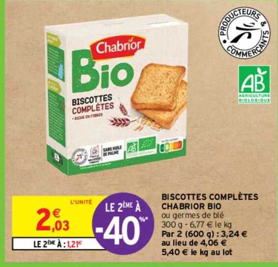 biscottes complètes charbrior bio
