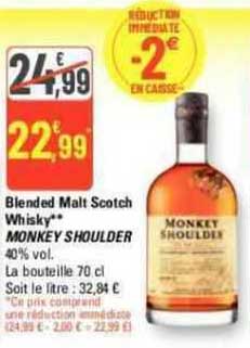 Blended Malt Scotch Whisky Monkey Shoulder