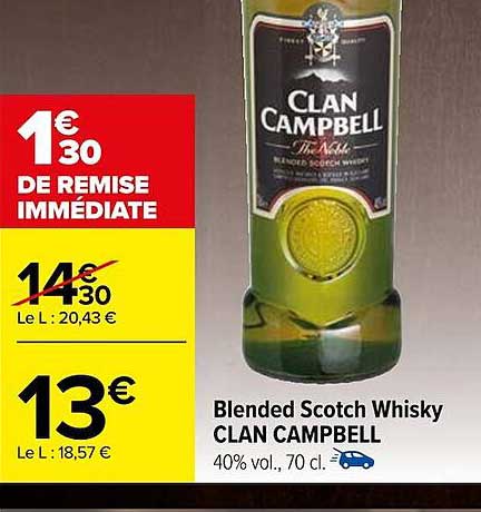 blended scotch whisky clan campbell
