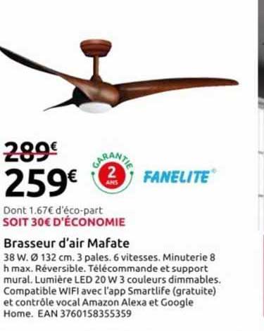 brasseur d'air mafate fanelite