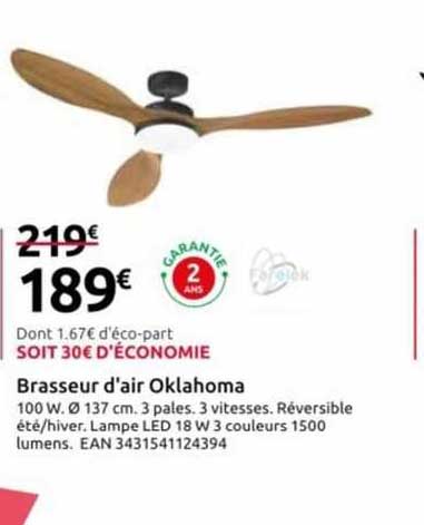 brasseur d'air oklahoma